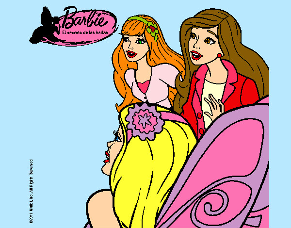 Barbie y sus amigas sorprendidas