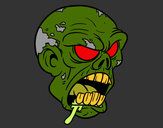Dibujo Cabeza de zombi pintado por Dylansimar