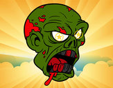 Dibujo Cabeza de zombi pintado por edwardjose