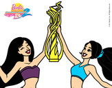 Dibujo Campeonas del surf pintado por Jennifer01