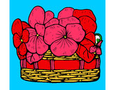 Dibujo Cesta de flores 12 pintado por oloi