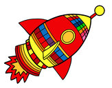 Dibujo Cohete espacial pintado por edwardjose