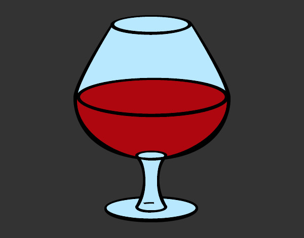 Dibujo Copa de vino pintado por exa-xula