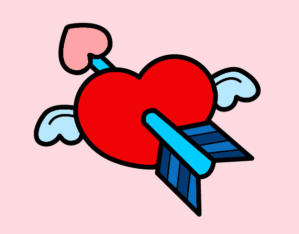 Dibujo Corazón de San Valentín pintado por raquelga