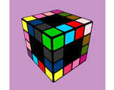 Dibujo Cubo de Rubik pintado por Sergio2