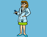 Dibujo Doctora con gafas pintado por Mirene
