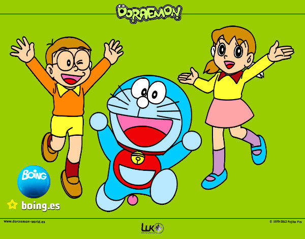 Dibujo Doraemon y amigos pintado por Isabel_car