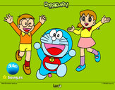 Dibujo Doraemon y amigos pintado por Isabel_car