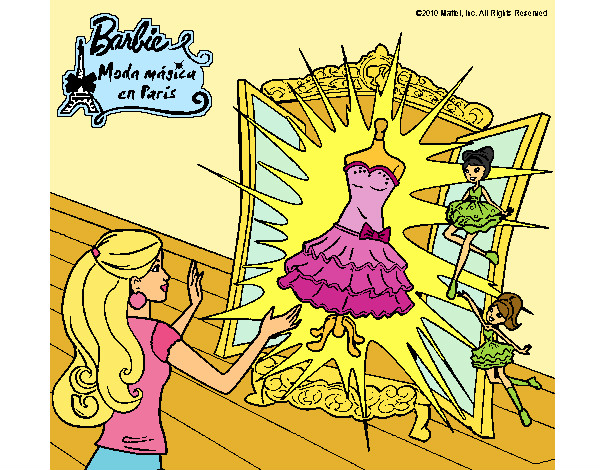 Dibujo El vestido mágico de Barbie pintado por Lin187
