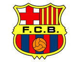 Dibujo Escudo del F.C. Barcelona pintado por carla2
