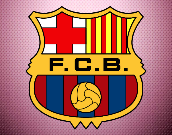 Dibujo Escudo del F.C. Barcelona pintado por edurnita12