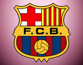 Dibujo Escudo del F.C. Barcelona pintado por edurnita12
