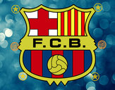Dibujo Escudo del F.C. Barcelona pintado por lautaronob