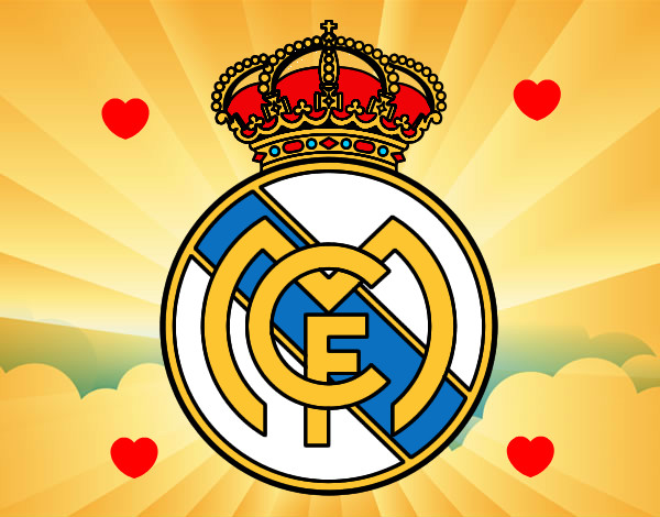 Dibujo Escudo del Real Madrid C.F. pintado por andriusRM