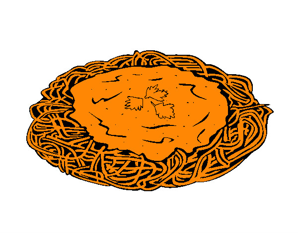 Dibujo Espaguetis con queso pintado por blaki