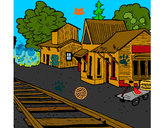 Dibujo Estación de tren pintado por Dylansimar