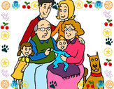 Dibujo Familia pintado por triix