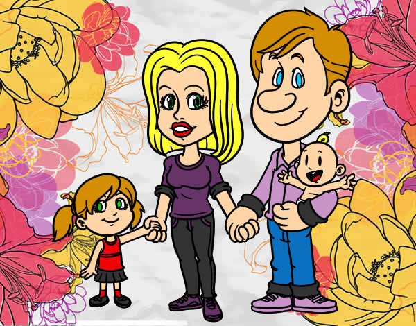 Dibujo Familia feliz pintado por TuLokitta_