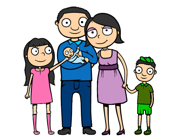 Dibujo Familia unida pintado por Jennifer01