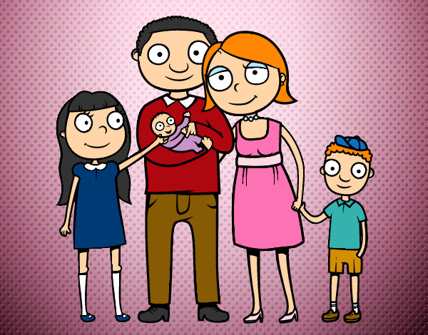 Dibujo Familia unida pintado por JoaCarDan