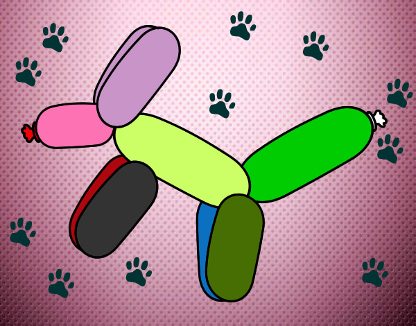 Dibujo Globo con forma de perro pintado por AMEYARE