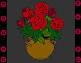 Dibujo Jarrón de flores 1 pintado por Meretseger