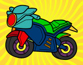 Dibujo Moto deportiva pintado por EDUARDOA