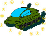 Dibujo Nave tanque pintado por Pepesaji