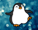 Dibujo Pingüino bailando pintado por mixgle