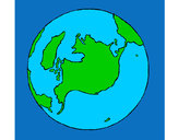 Dibujo Planeta Tierra pintado por Ariadnna