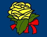 Dibujo Rosa, flor pintado por miona