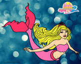 Dibujo Sirena contenta pintado por klarianyel