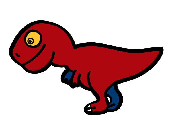 Dibujo Tiranosaurio rex joven pintado por NAIYIALY