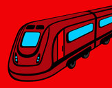 Dibujo Tren de alta velocidad pintado por axoxa_xula