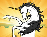 Dibujo Unicornio salvaje pintado por  palomya
