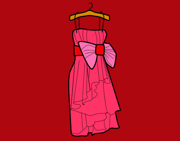 Dibujo Vestido de fiesta pintado por lory