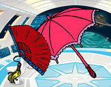 Dibujo Abanico y paraguas pintado por davidlsm