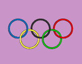 Dibujo Anillas de los juegos olimpícos pintado por hades