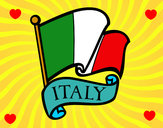 Dibujo Bandera de Italia pintado por Fainello