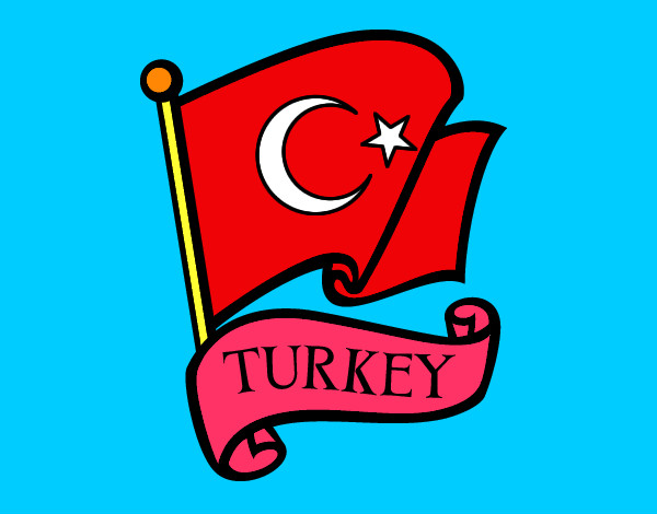 Dibujo Bandera de Turquía pintado por cucui1233