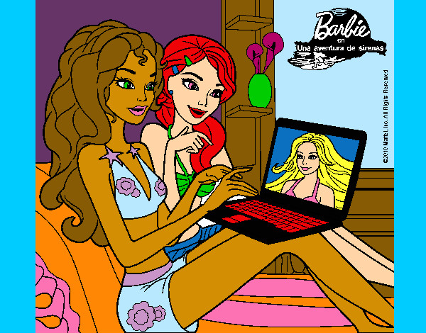 Barbie chateando