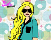 Dibujo Barbie con gafas de sol pintado por melani123