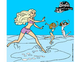 Dibujo Barbie de regreso a la playa pintado por hanita