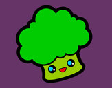Dibujo Brócoli sonriente pintado por cami444