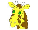 Dibujo Cara de jirafa pintado por solana1611