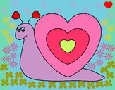 Dibujo Caracol corazón pintado por Jennifer19
