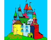 Dibujo Castillo medieval pintado por sebaschava