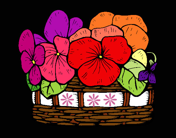 cesta de flores 2