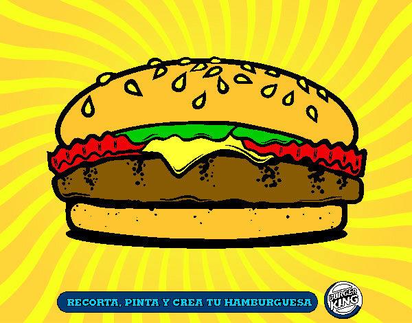 Dibujo Crea tu hamburguesa pintado por thalia