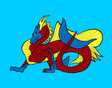 Dibujo Dragón de mar pintado por magdark